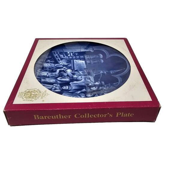 Vtg 1972 BAREUTHER Christmas Plate Frauenkirche From Peters Church Germany - Picture 8 of 11